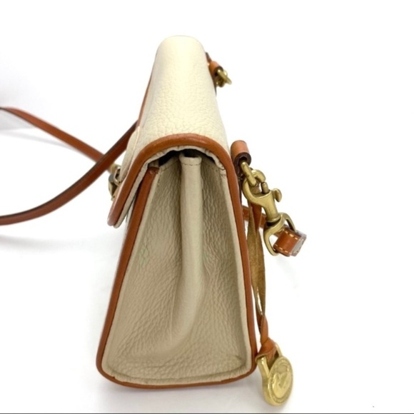 DOONEY & Bourke Vintage Leather Mini Crossbody Bag in Vanilla Cream White - Picture 5 of 13